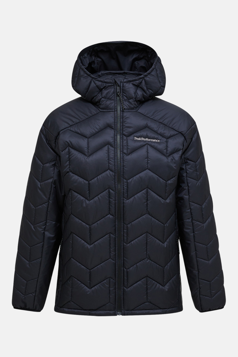 Bunda Peak Performance Elevate Insulated Hood Jacket Men Black