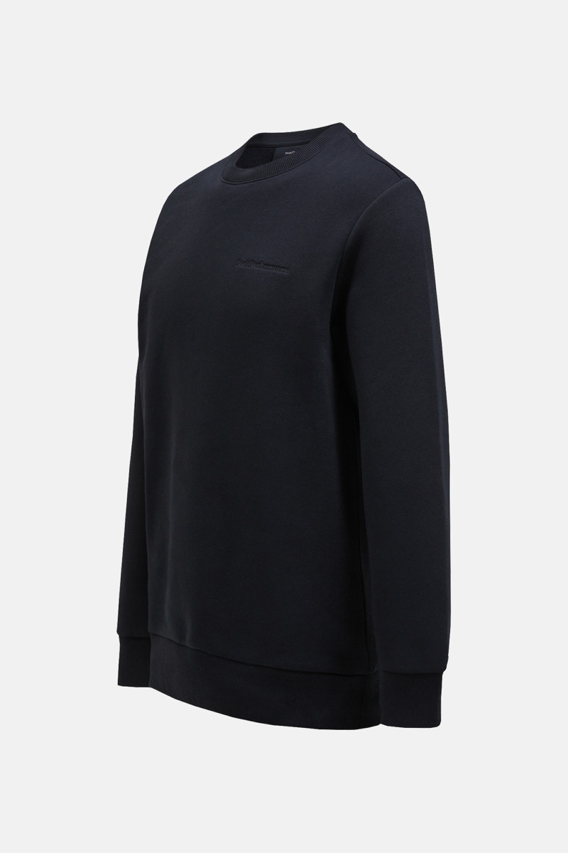 Mikina Peak Performance Original Small Logo Crew Men Black