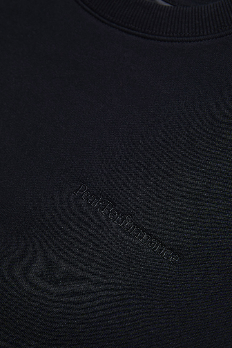 Mikina Peak Performance Original Small Logo Crew Men Black