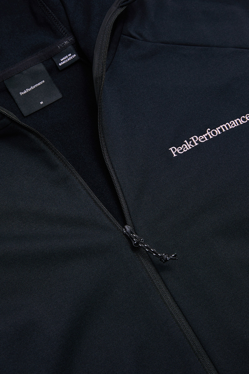 Mikina Peak Performance M Light Zip Hood Black