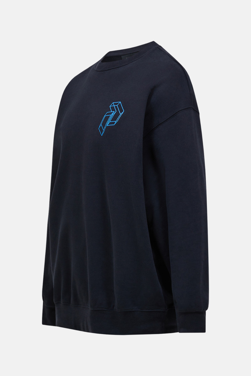 Mikina Peak Performance M Terry Graphic Crew Black