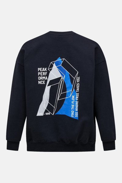 MIKINA PEAK PERFORMANCE M TERRY GRAPHIC CREW - Fotografie č. 3