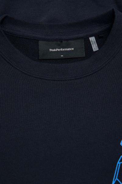 MIKINA PEAK PERFORMANCE M TERRY GRAPHIC CREW - Fotografie č. 4