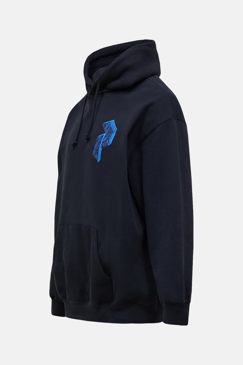 Mikina Peak Performance M Terry Graphic Hood Black
