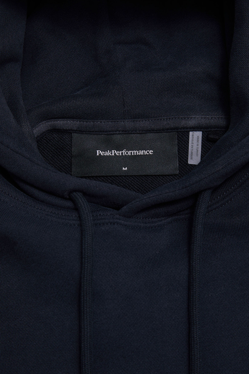 Mikina Peak Performance M Terry Graphic Hood Black