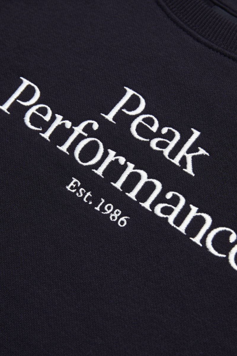 Mikina Peak Performance Original Crew Junior Black