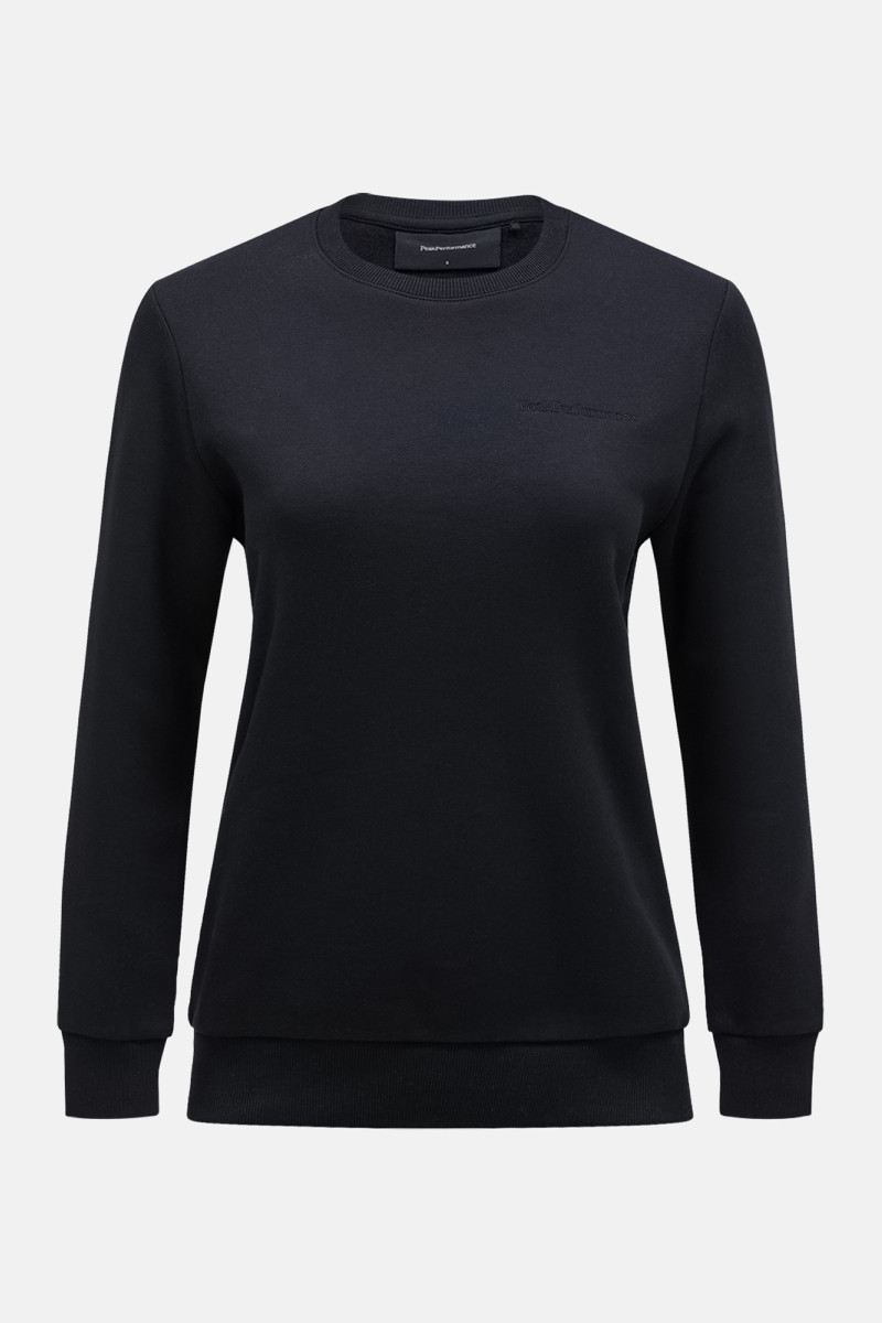Mikina Peak Performance Original Small Logo Crew Women Black