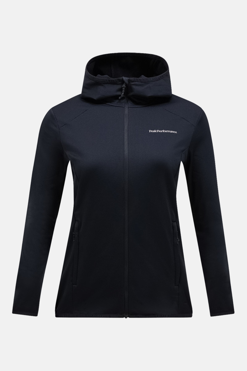 Mikina Peak Performance W Light Zip Hood Black