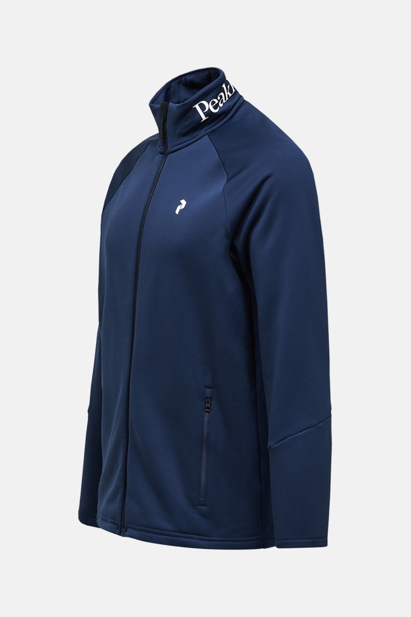 Mikina Peak Performance Rider Essentials Midlayer Zip Jacket Men Blue Shadow