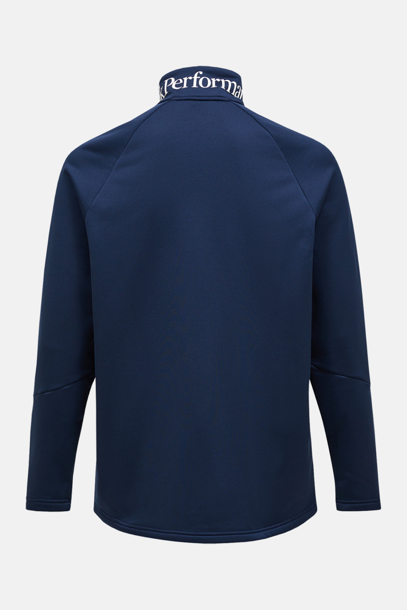 Mikina Peak Performance Rider Essentials Midlayer Zip Jacket Men Blue Shadow