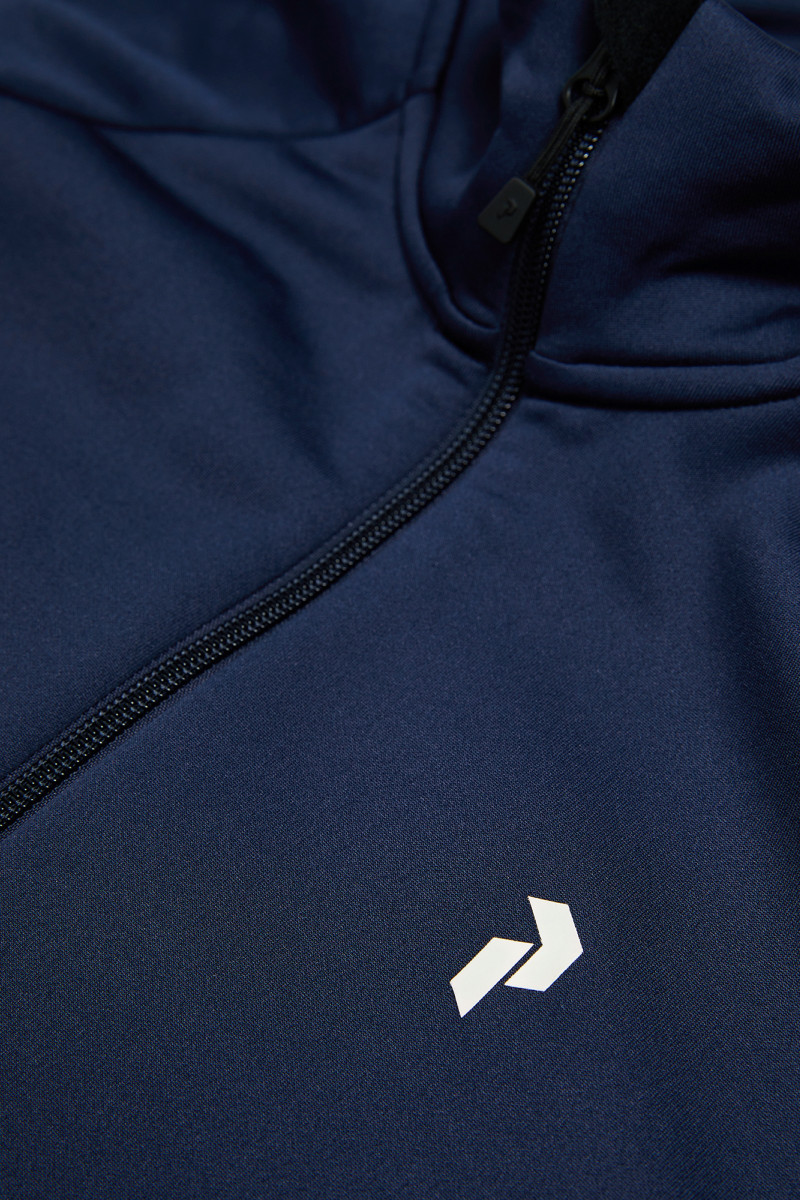 Mikina Peak Performance Rider Essentials Midlayer Zip Jacket Men Blue Shadow
