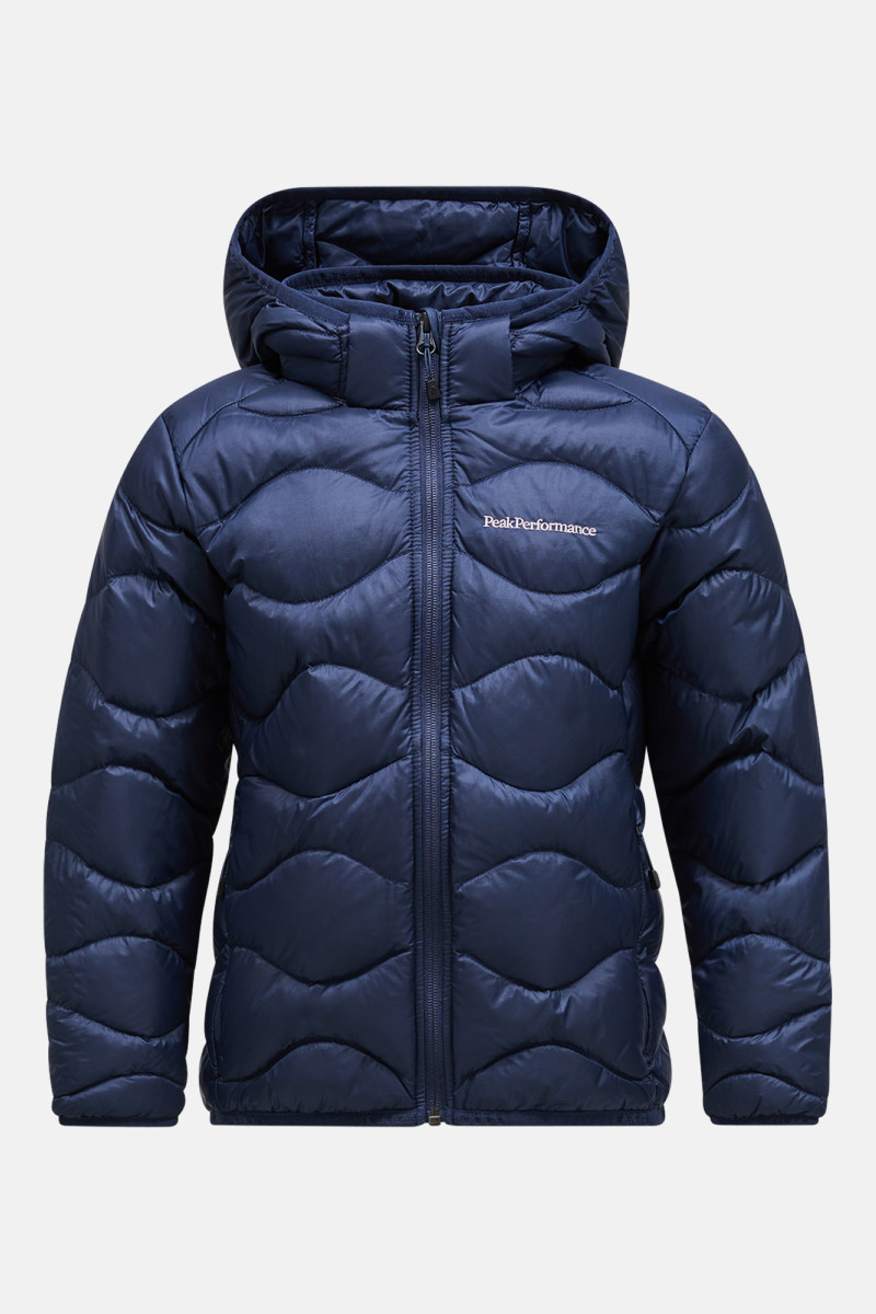 Bunda Peak Performance Helium Down Hood Jacket Junior Blue Shadow