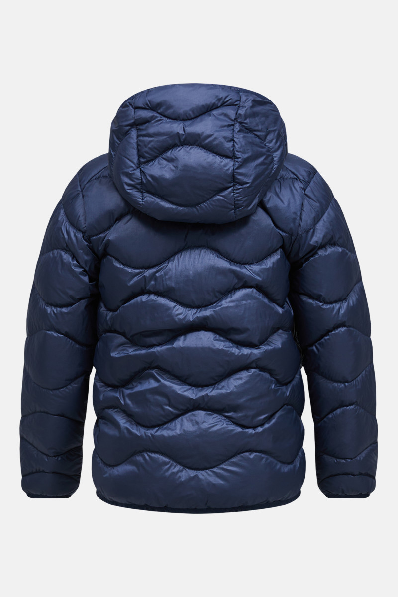 Bunda Peak Performance Helium Down Hood Jacket Junior Blue Shadow