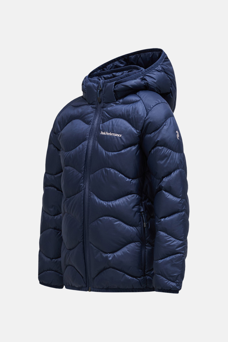 Bunda Peak Performance Helium Down Hood Jacket Junior Blue Shadow