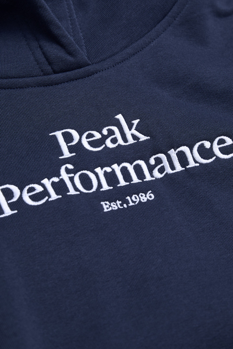 Mikina Peak Performance Original Hood Junior Blue Shadow