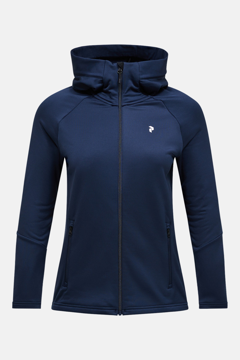 Mikina Peak Performance W Rider Essentials Zip Ho-R Blue Shadow