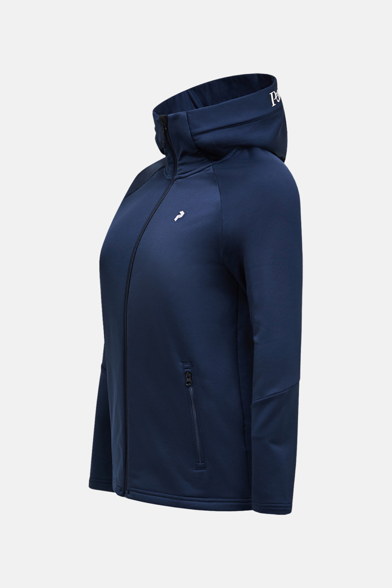 Mikina Peak Performance W Rider Essentials Zip Ho-R Blue Shadow