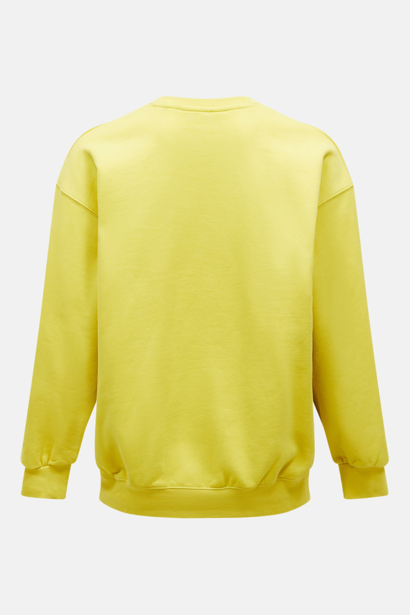 Mikina Peak Performance M Terry Graphic Crew Canary Lime/Warm Blush