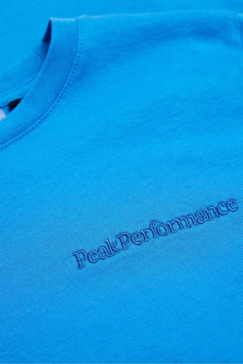 Tričko Peak Performance Original Small Logo Tee Junior Crisp Air Blue/Blue Shadow