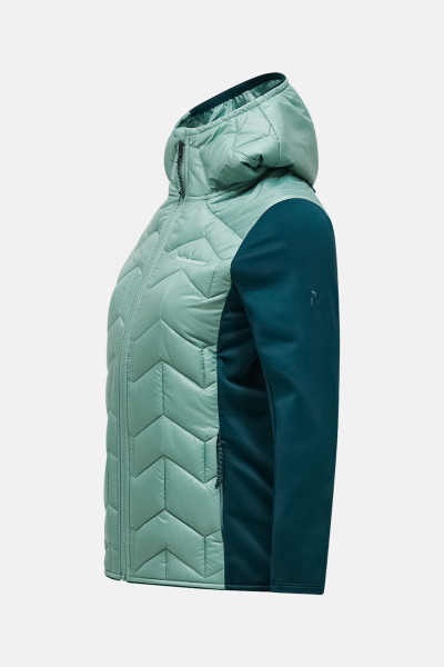 BUNDA PEAK PERFORMANCE ELEVATE INSULATED HYBRID HOOD JACKET WOMEN - Fotografia č. 2