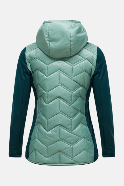 BUNDA PEAK PERFORMANCE ELEVATE INSULATED HYBRID HOOD JACKET WOMEN - Fotografia č. 3