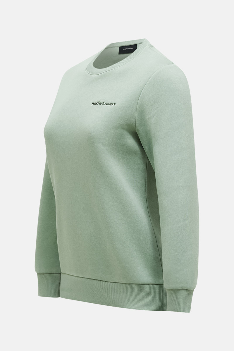Mikina Peak Performance Original Small Logo Crew Women Green Valley/Ponderosa Pine