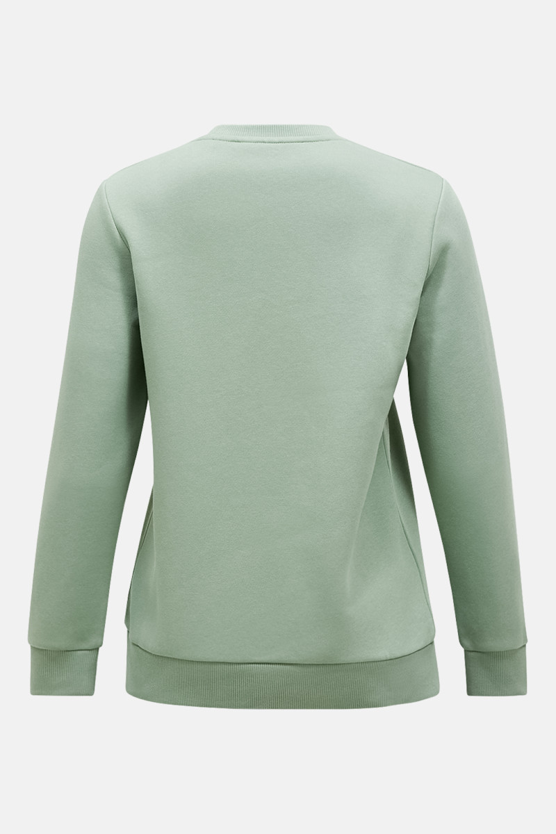 Mikina Peak Performance Original Small Logo Crew Women Green Valley/Ponderosa Pine