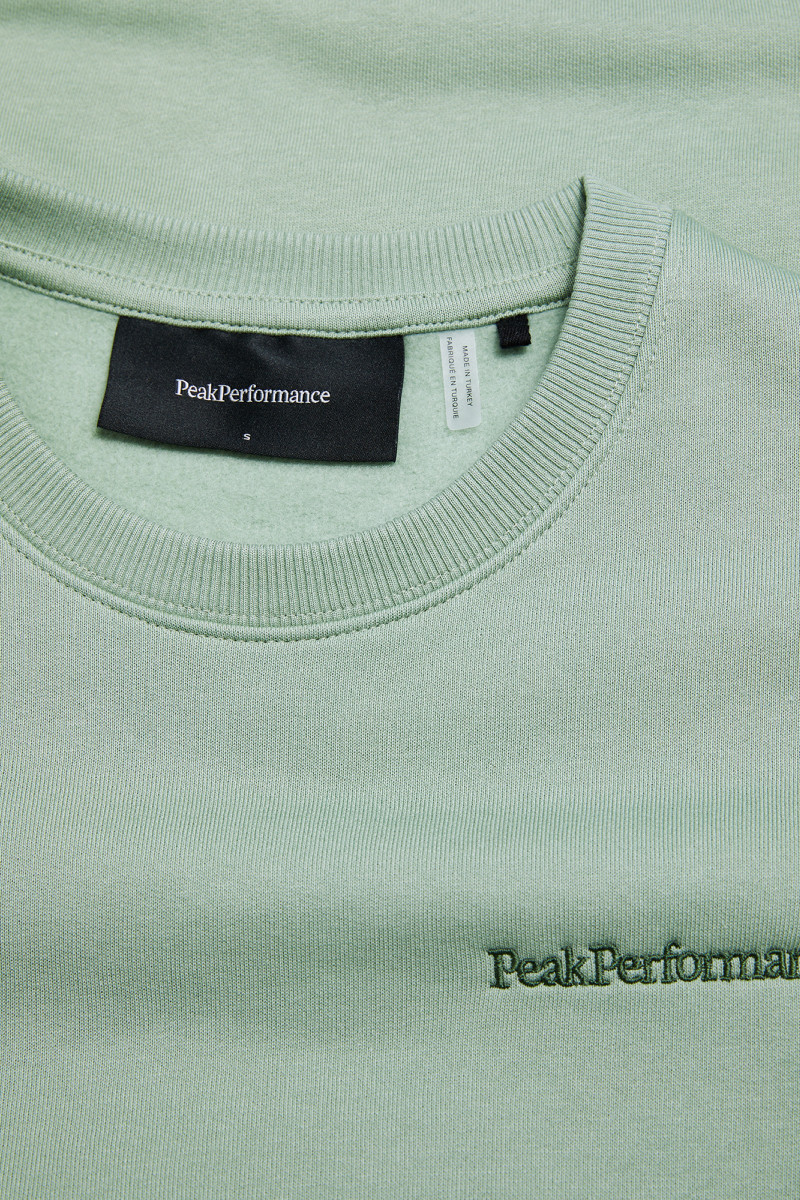 Mikina Peak Performance Original Small Logo Crew Women Green Valley/Ponderosa Pine