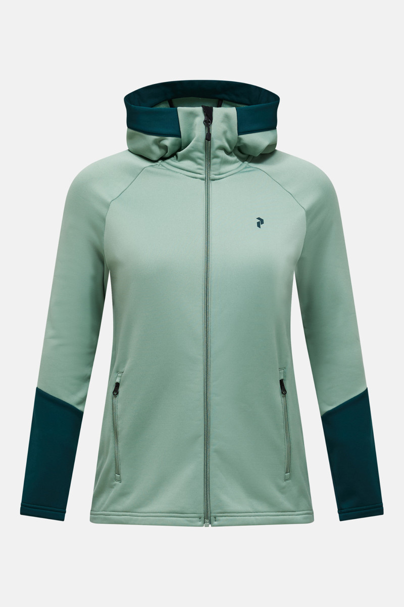 Mikina Peak Performance W Rider Essentials Zip Ho-R Green Valley/Ponderosa Pine