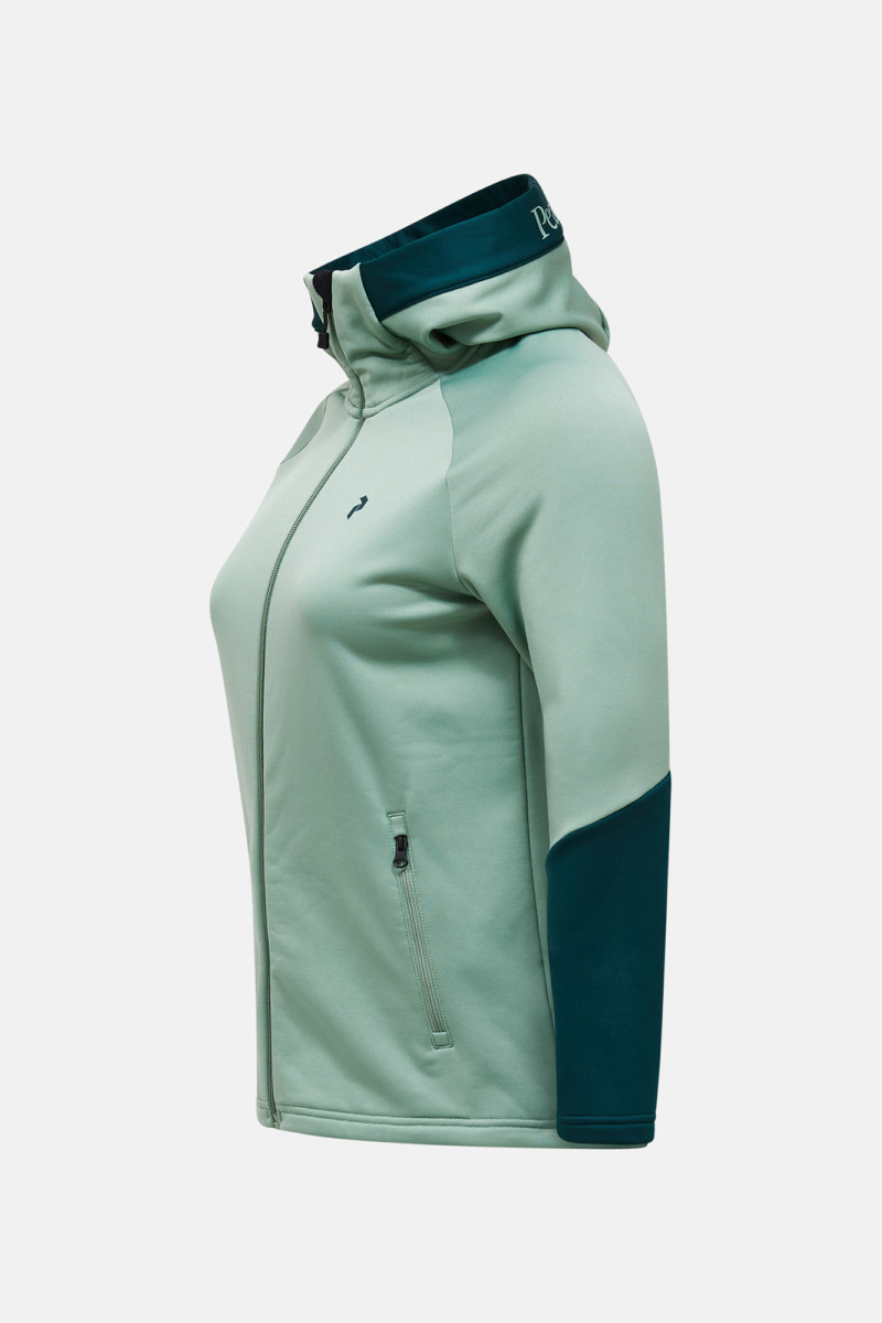 Mikina Peak Performance W Rider Essentials Zip Ho-R Green Valley/Ponderosa Pine