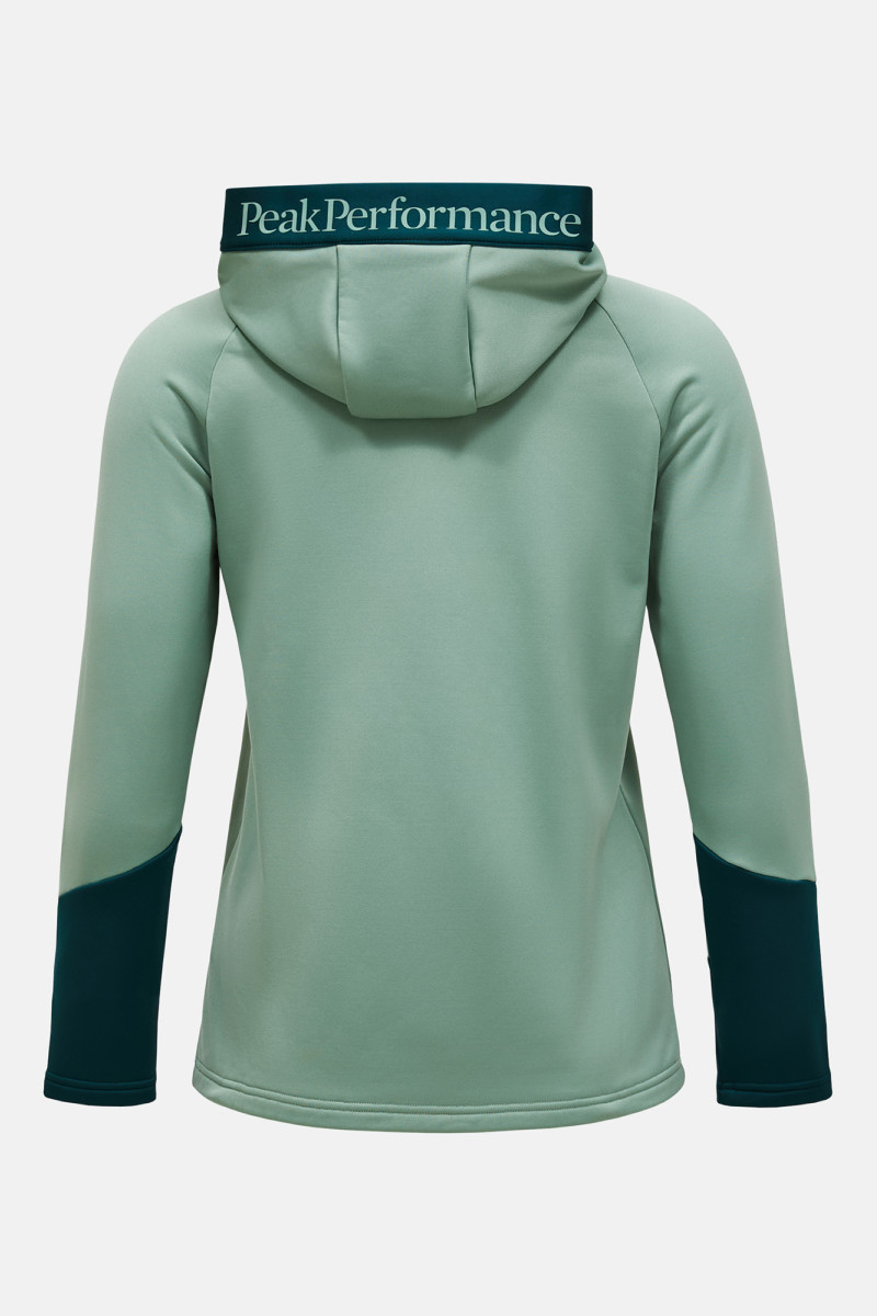 Mikina Peak Performance W Rider Essentials Zip Ho-R Green Valley/Ponderosa Pine
