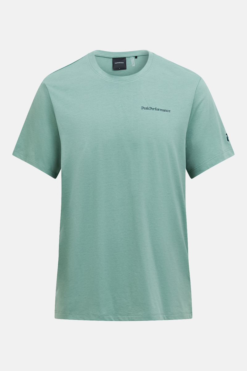 Tričko Peak Performance Explore Logo Tee Men Green Valley/Ponderosa Pine