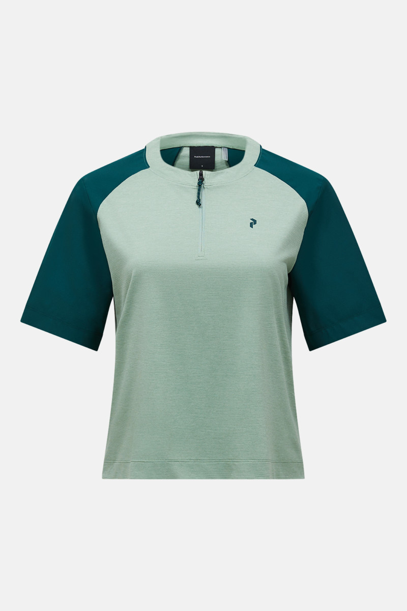 Tričko Peak Performance W Trail Half Zip Ss-Pondero Green Valley/Ponderosa Pine