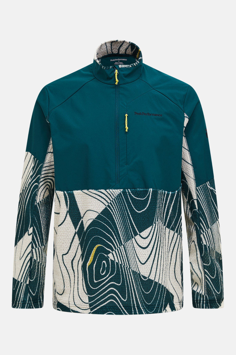 Mikina Peak Performance Freelight Aop Polartec® Alpha™ Half Zip Men Line Logo