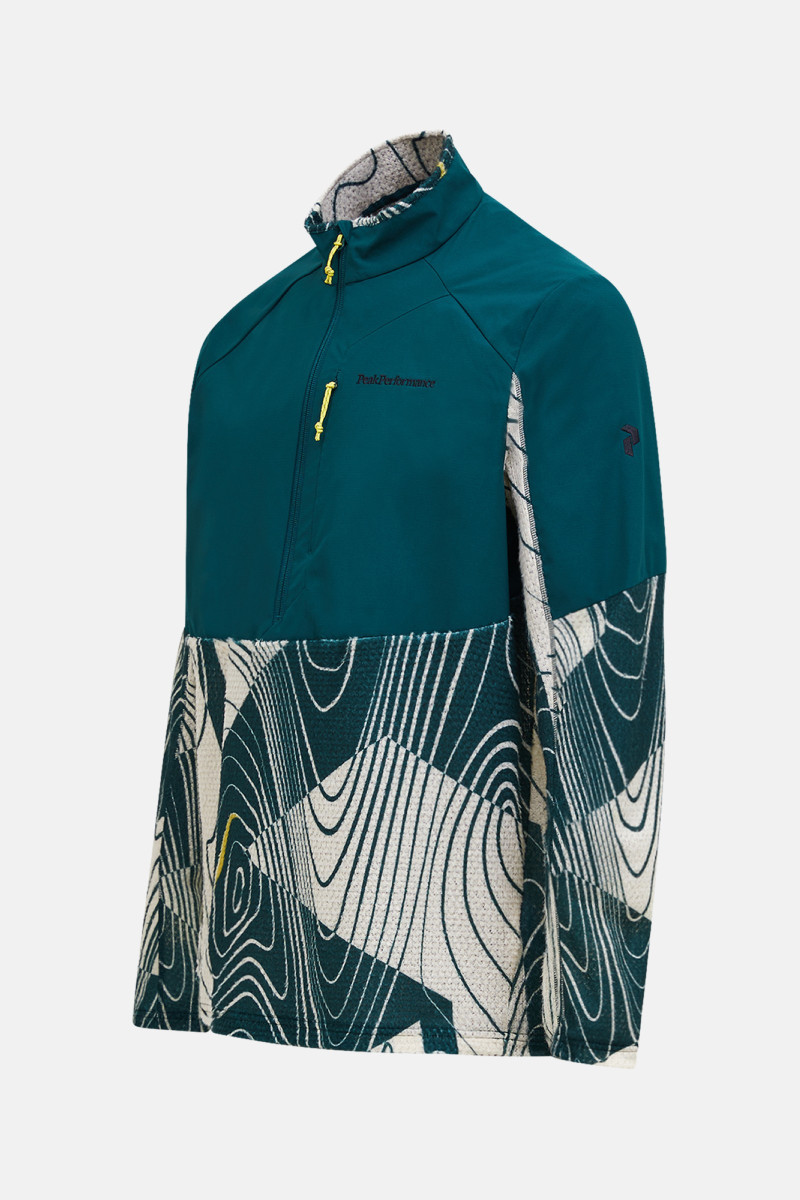Mikina Peak Performance Freelight Aop Polartec® Alpha™ Half Zip Men Line Logo