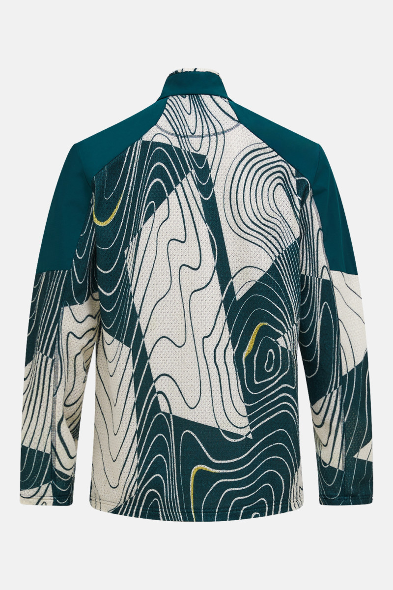 Mikina Peak Performance Freelight Aop Polartec® Alpha™ Half Zip Men Line Logo