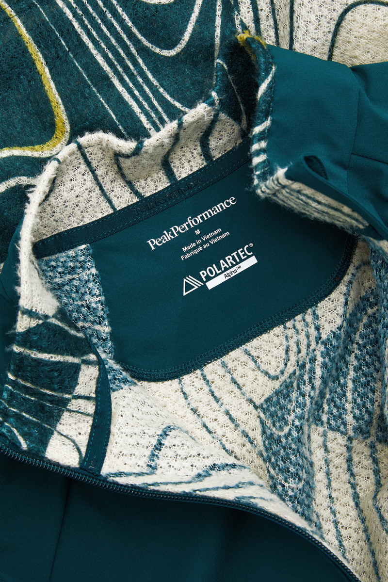 Mikina Peak Performance Freelight Aop Polartec® Alpha™ Half Zip Men Line Logo