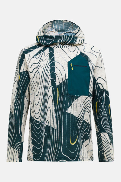 MIKINA PEAK PERFORMANCE FREELIGHT AOP POLARTEC® ALPHA™ HOOD MEN - Fotografie č. 1