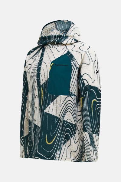 MIKINA PEAK PERFORMANCE FREELIGHT AOP POLARTEC® ALPHA™ HOOD MEN - Fotografie č. 2