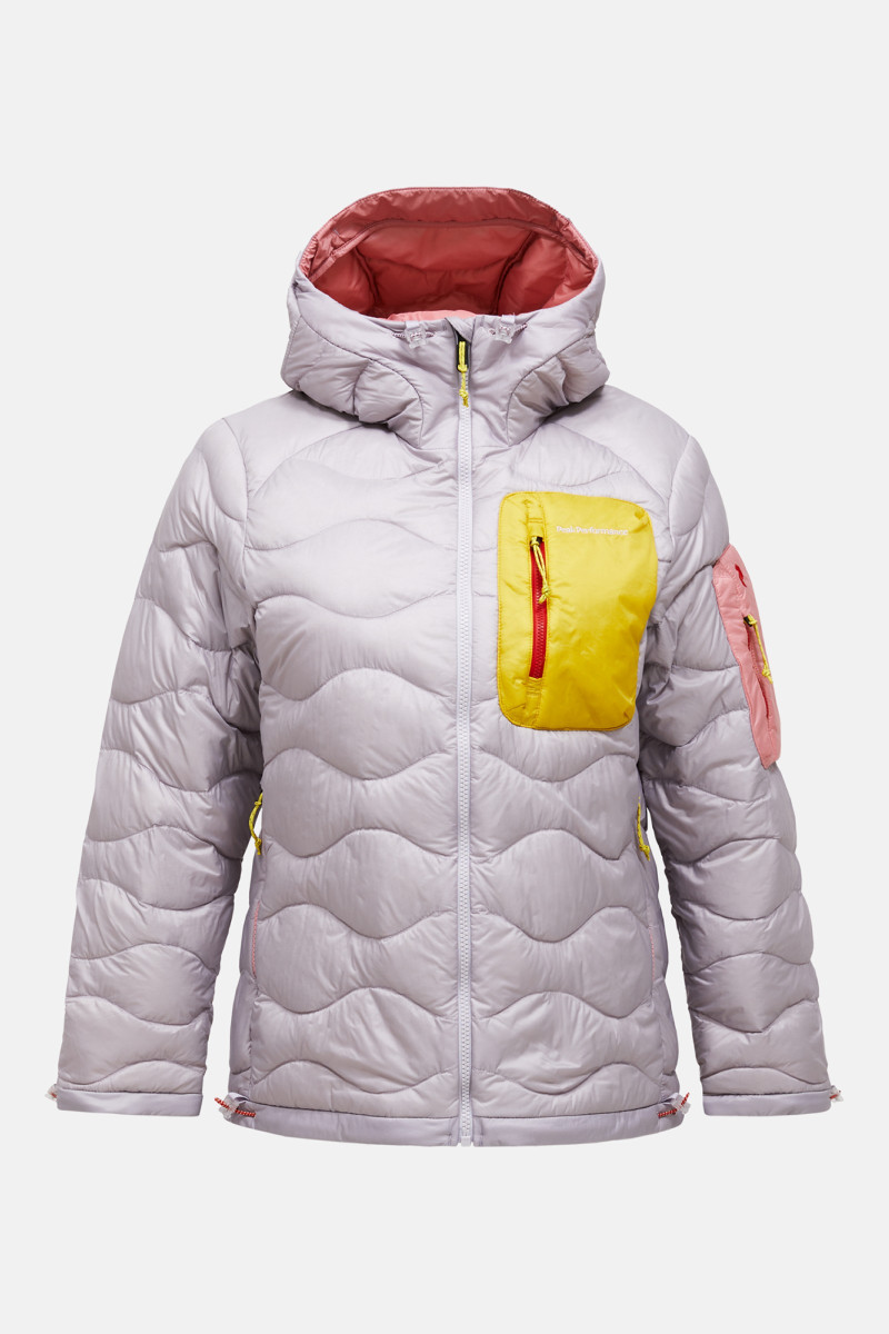 Bunda Peak Performance W Helium Utility Down Hoo Misty Lavender/Canary Lime