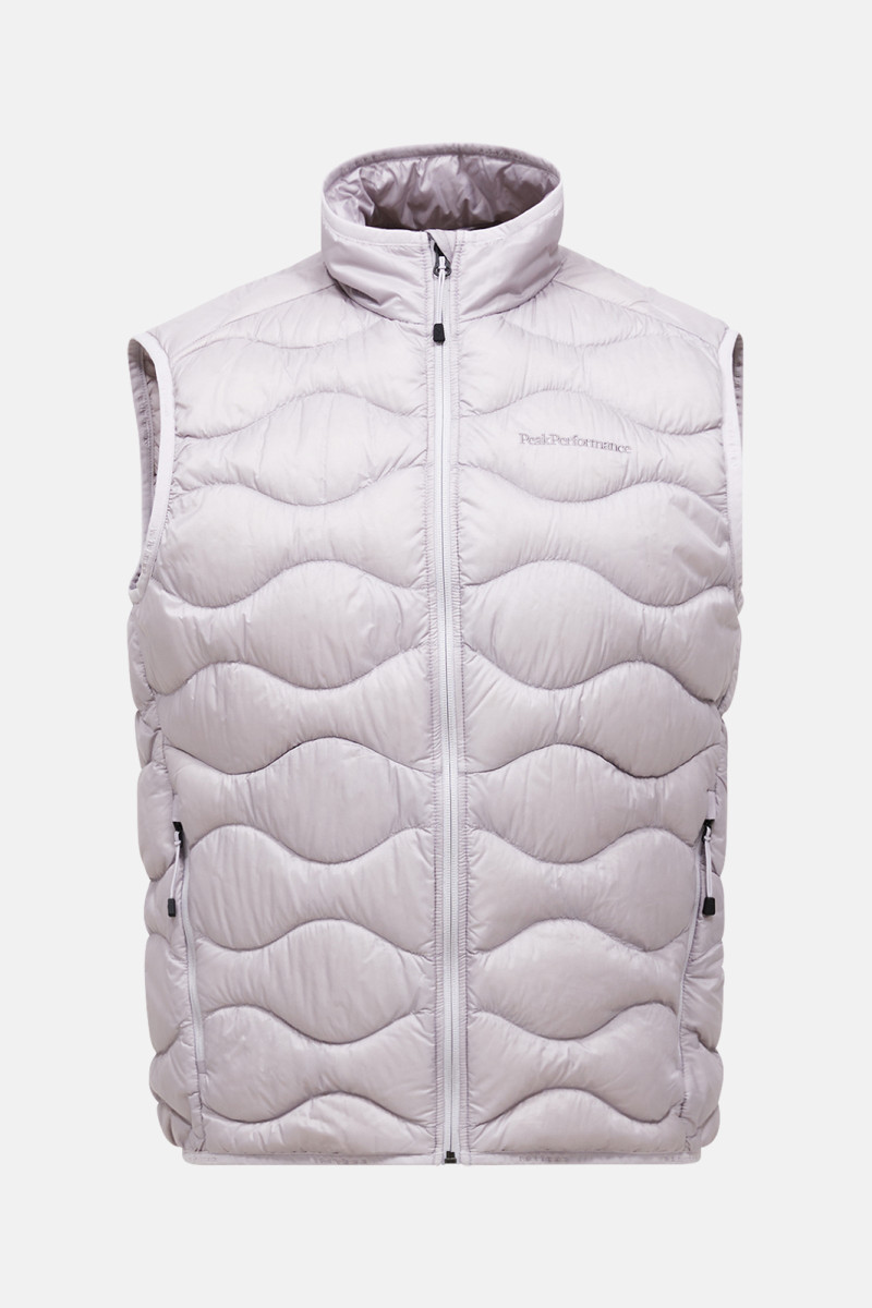 Vesta Peak Performance Helium Down Vest Men Misty Lavender/Canary Lime