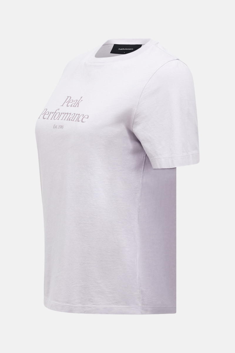 Tričko Peak Performance Original Tee Women Misty Lavender/Canary Lime
