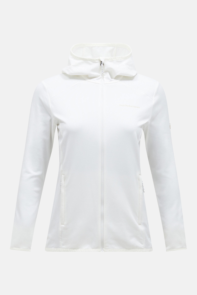 Mikina Peak Performance W Light Zip Hood Offwhite