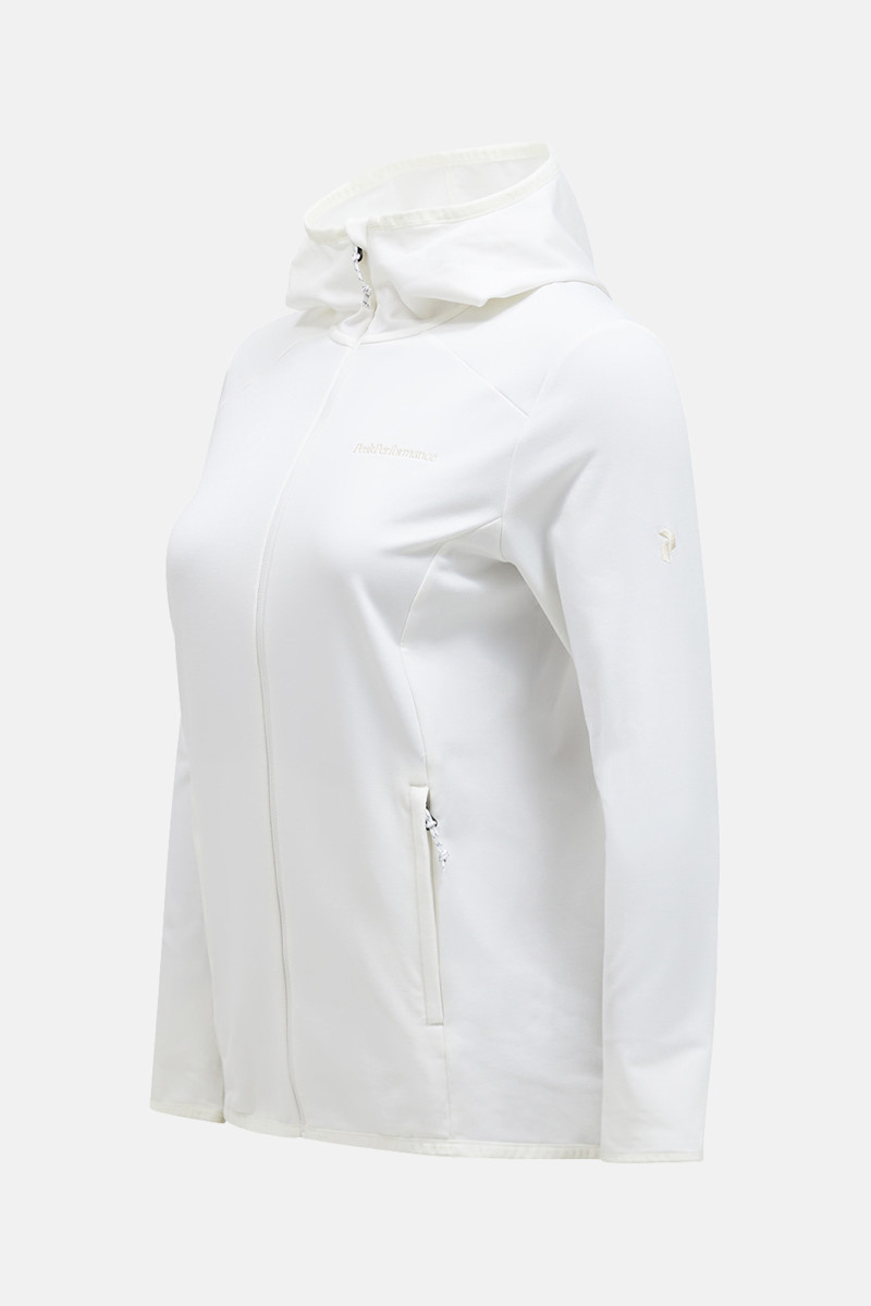 Mikina Peak Performance W Light Zip Hood Offwhite