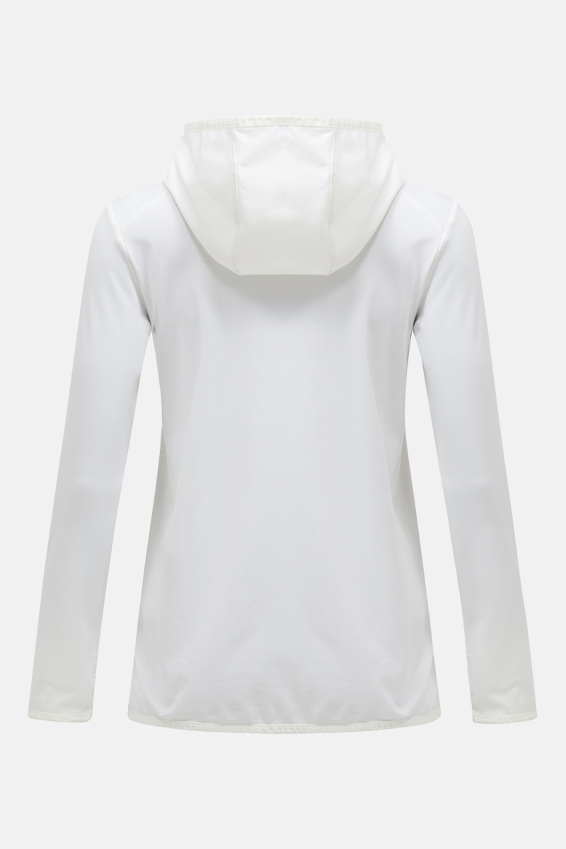 Mikina Peak Performance W Light Zip Hood Offwhite