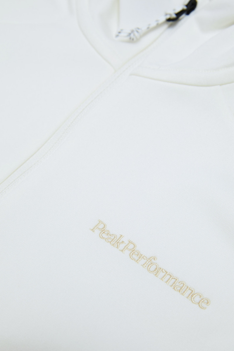 Mikina Peak Performance W Light Zip Hood Offwhite