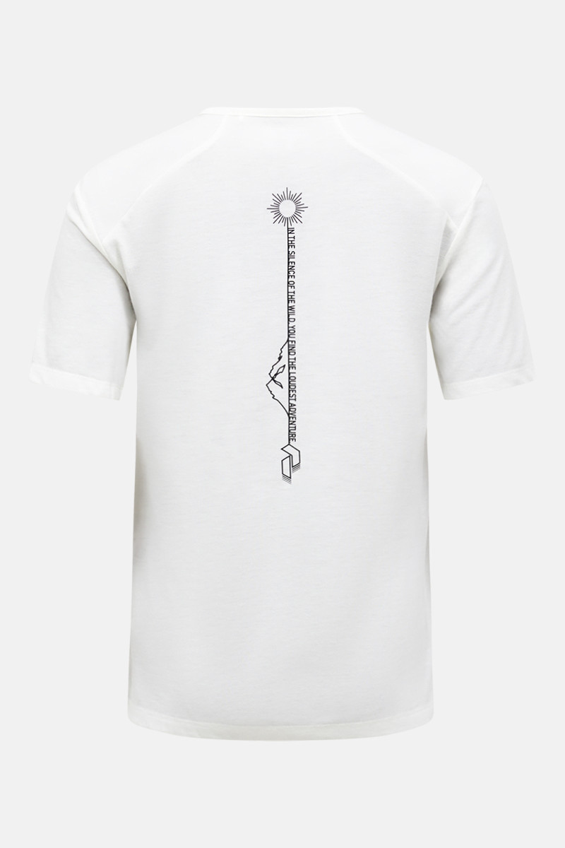Tričko Peak Performance W Wool Blend Ss Tee Offwhite