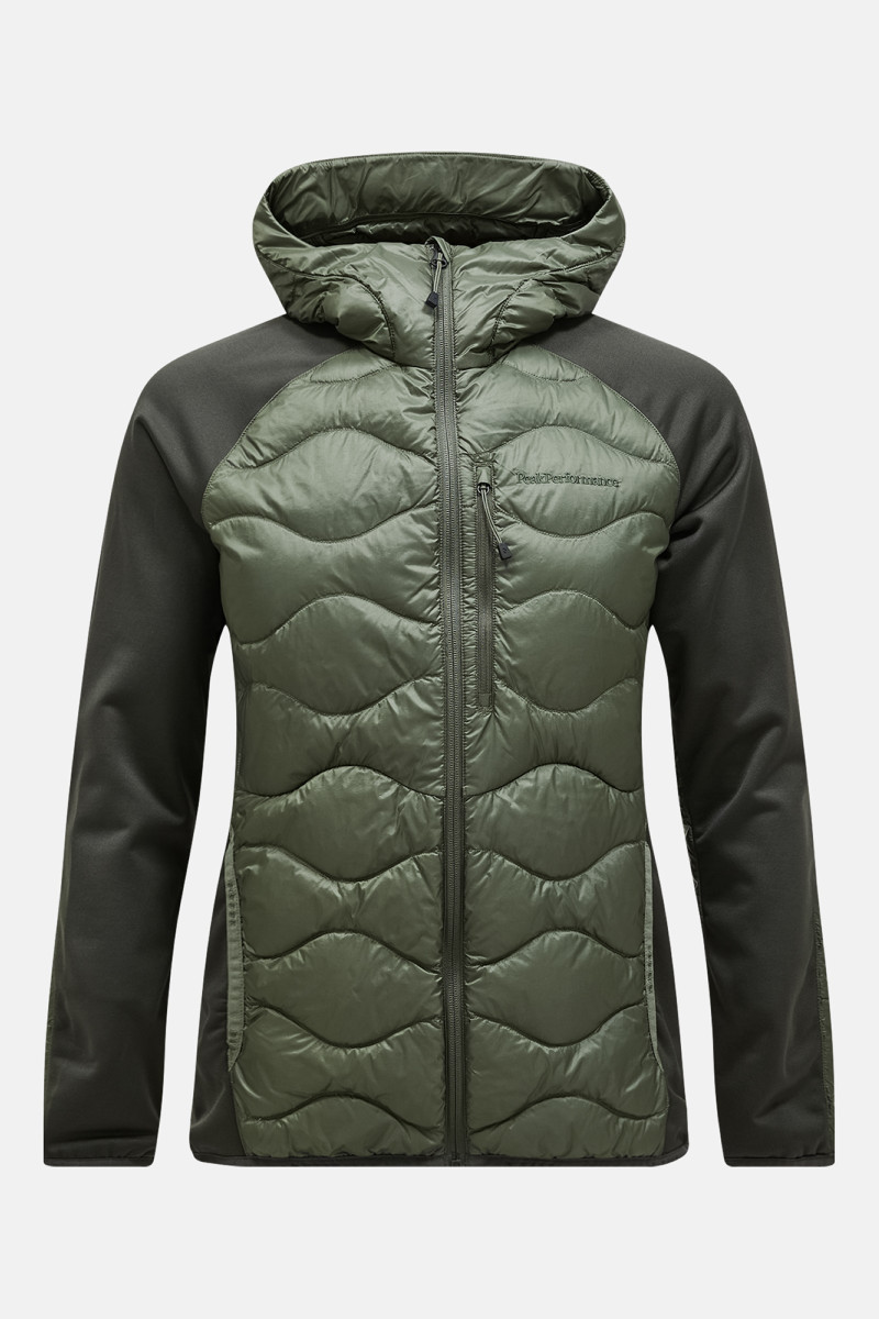 Bunda Peak Performance Helium Down Hybrid Hood Men Pine Needle