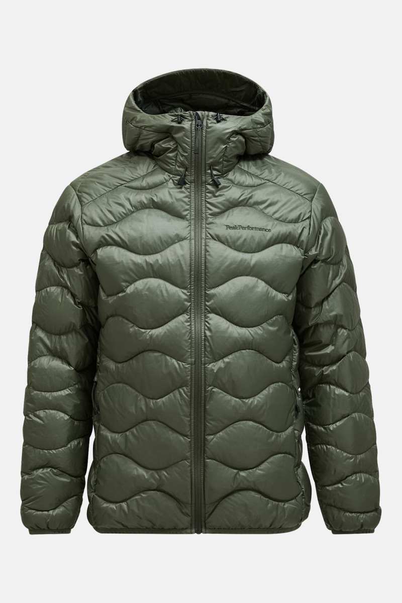 Bunda Peak Performance M Helium Down Hood Jacket-Summ Pine Needle