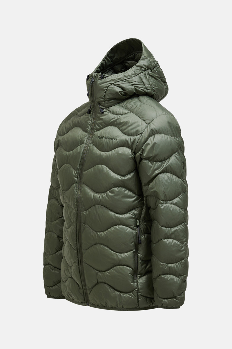 Bunda Peak Performance M Helium Down Hood Jacket-Summ Pine Needle
